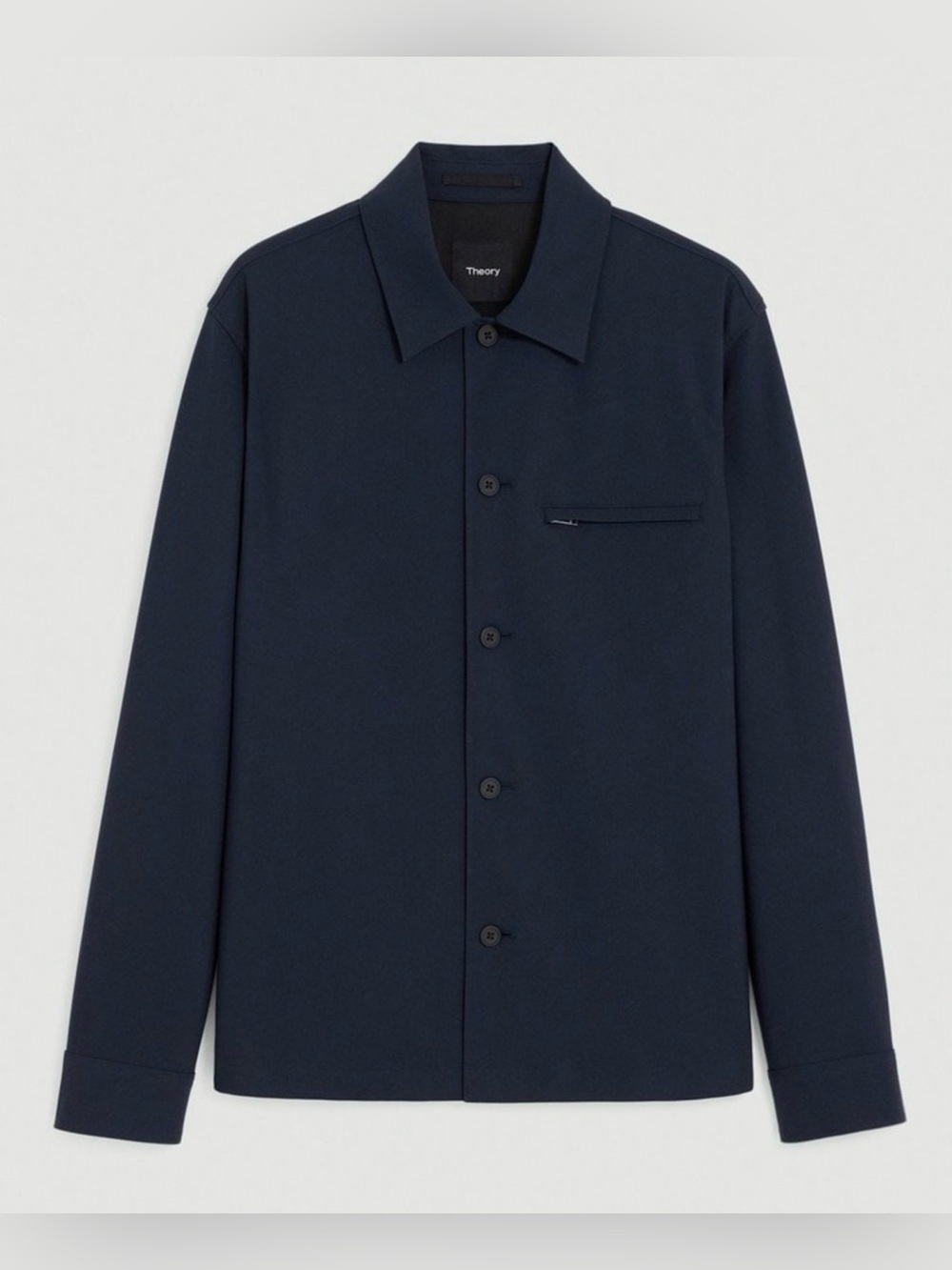 Theory Overshirt in Precision Ponte, Baltic, M